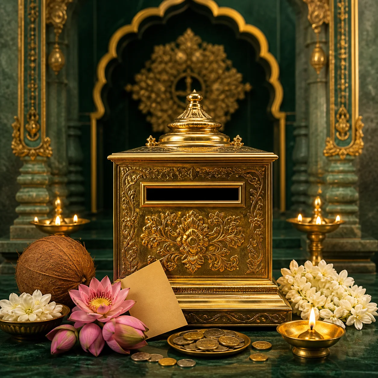 Temple donation